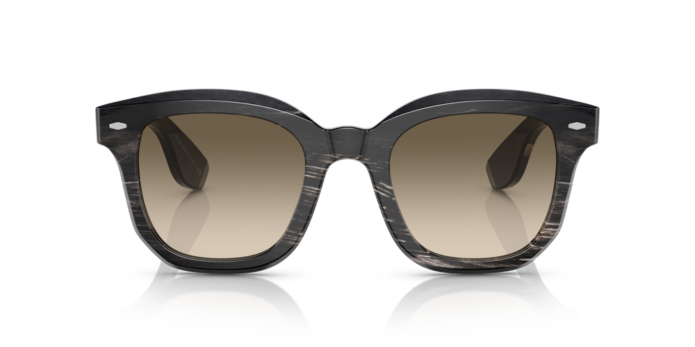 Oliver Peoples Filu' Horn with Black Horn frame and Green lenses - image 2