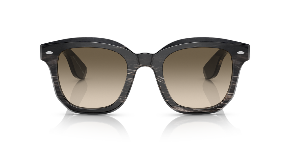 Oliver Peoples Filu' Horn con montura Cuerno Negro y lentes Verde - El 2