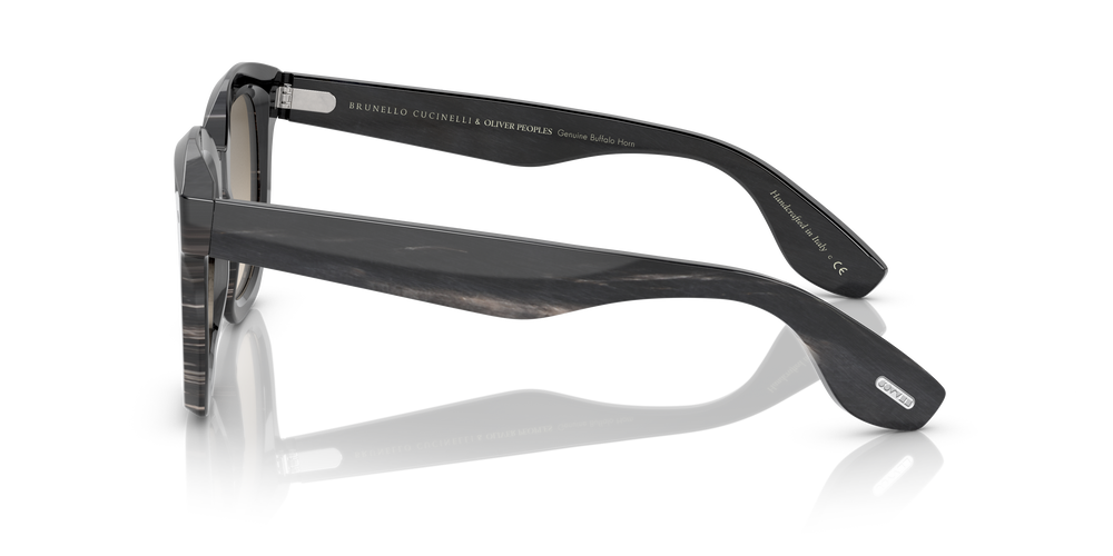 Oliver Peoples Filu' Horn con montura Cuerno Negro y lentes Verde - El 4