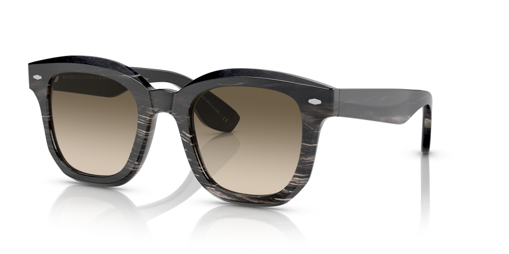 Oliver Peoples Filu' Horn avec une monture Corne noire et des verres Vert - image 2