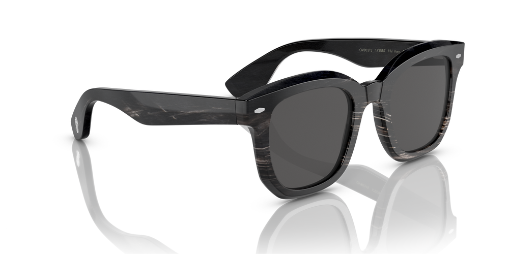 Oliver Peoples Filu' Horn with Black Horn frame and Grey lenses - Image 3