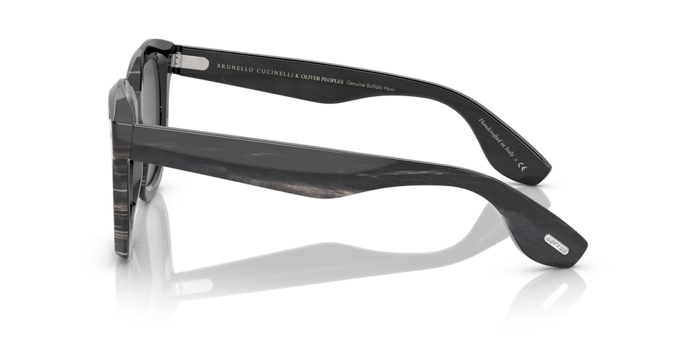 Oliver Peoples Filu' Horn con montura Cuerno Negro y lentes Gris - imagen 4