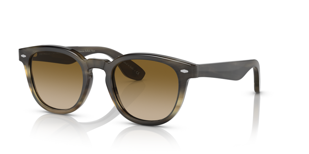 Oliver Peoples Jep Horn con montura Cuerno Marrón Claro y lentes Marrón - imagen 2