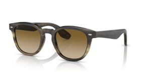 Oliver Peoples Jep Horn avec une monture Corne Marron clair et des verres Brun - image 1