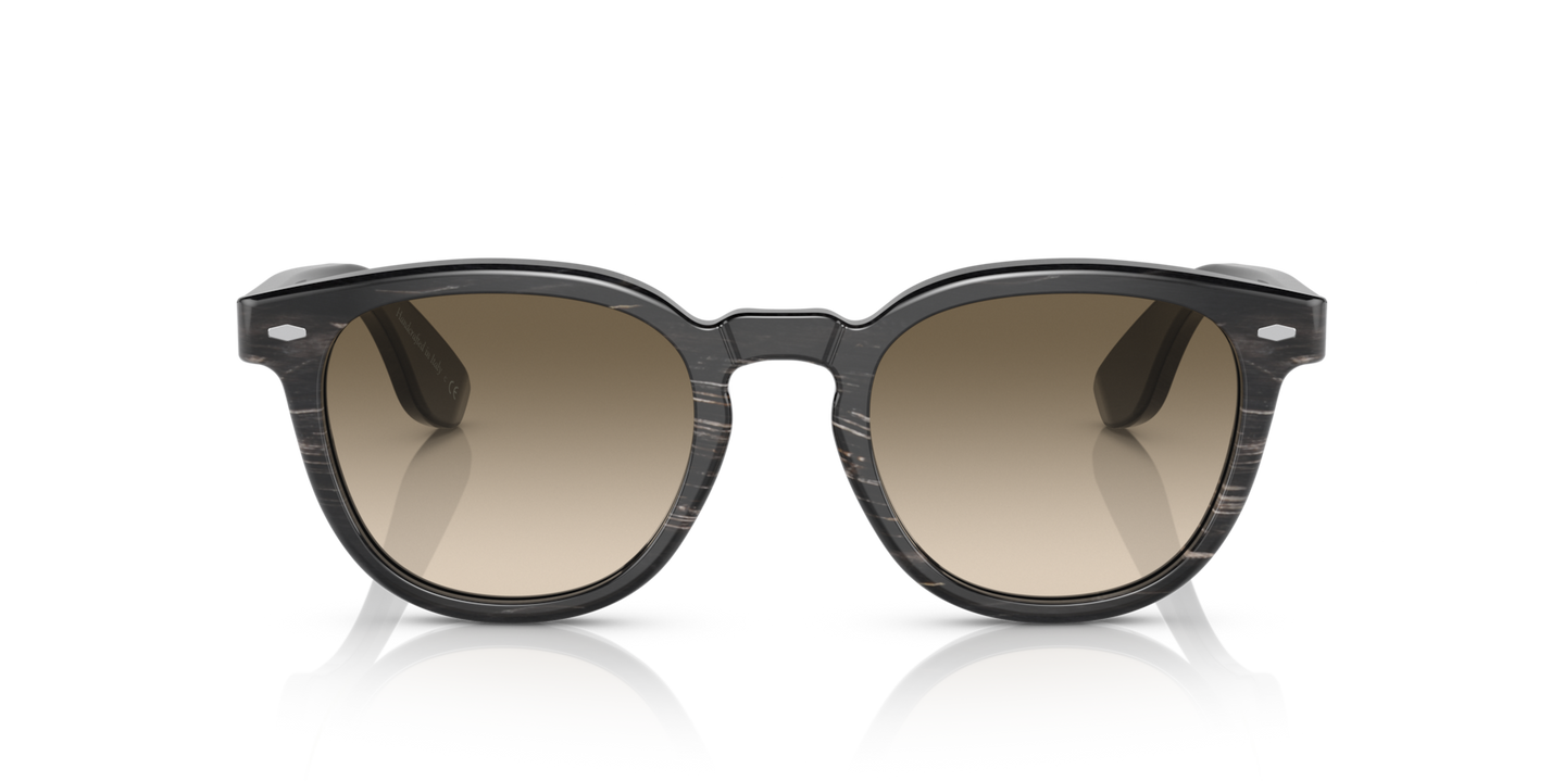 Oliver Peoples Jep Horn con montura Cuerno Negro y lentes Verde - Imagen Material