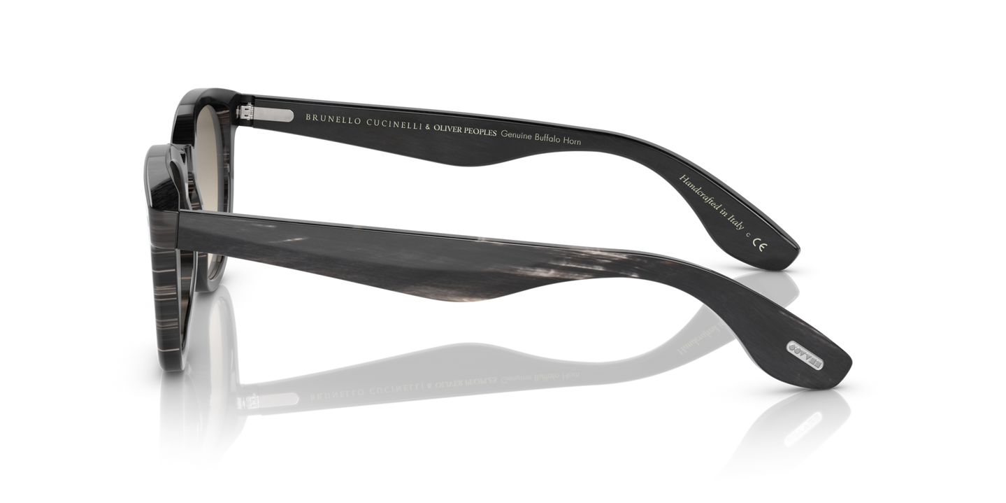Oliver Peoples Jep Horn con montura Cuerno Negro y lentes Verde - Imagen Oliver Peoples Logo