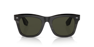 Oliver Peoples Mr. Brunello Horn with Dark Brown Horn frame and Green lenses - Image 2