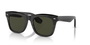 Oliver Peoples Mr. Brunello Horn with Dark Brown Horn frame and Green lenses - image 1