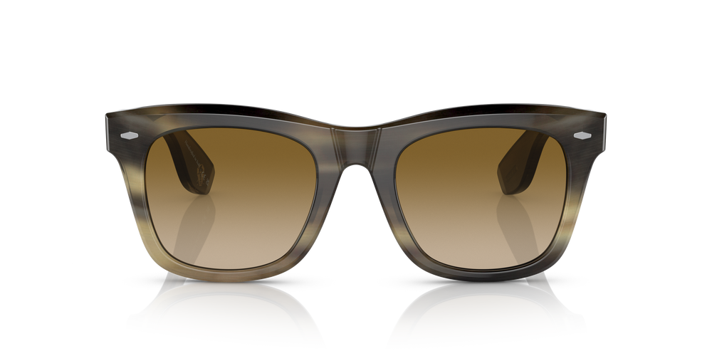 Oliver Peoples Mr. Brunello Horn with Light Brown Horn frame and Brown lenses - Image 2