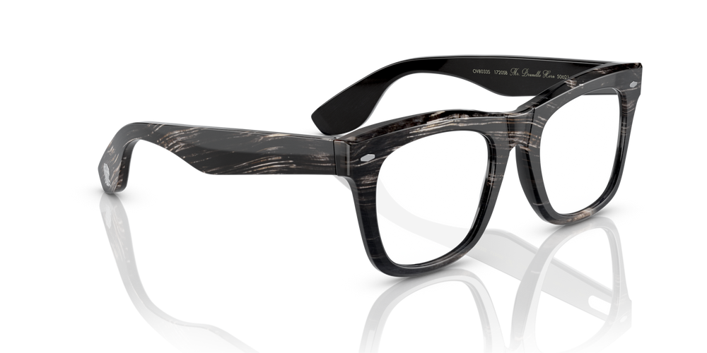 Oliver Peoples Mr. Brunello Horn with Black Horn frame and Clear lenses - image 3