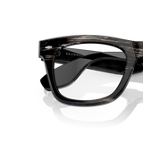 Oliver Peoples Mr. Brunello Horn con montatura Corno Nero e lenti  Trasparente - Variant