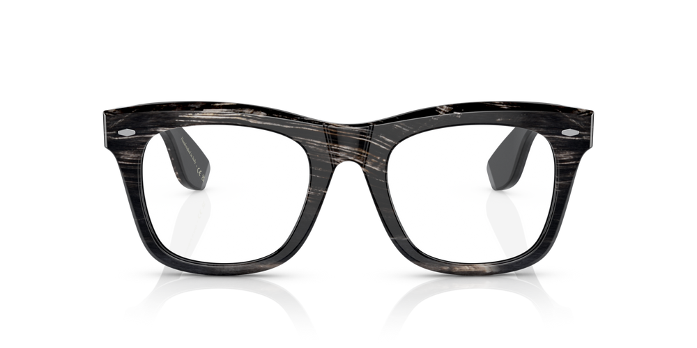 Oliver Peoples Mr. Brunello Horn with Black Horn frame and Clear lenses - image 2