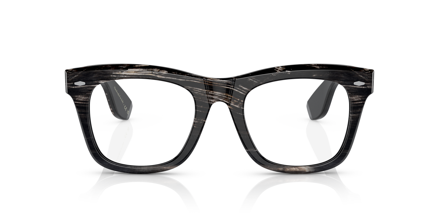 Oliver Peoples Mr. Brunello Horn with Black Horn frame and Blue
