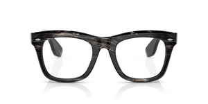 Oliver Peoples Mr. Brunello Horn with Black Horn frame and Clear lenses - Image 2