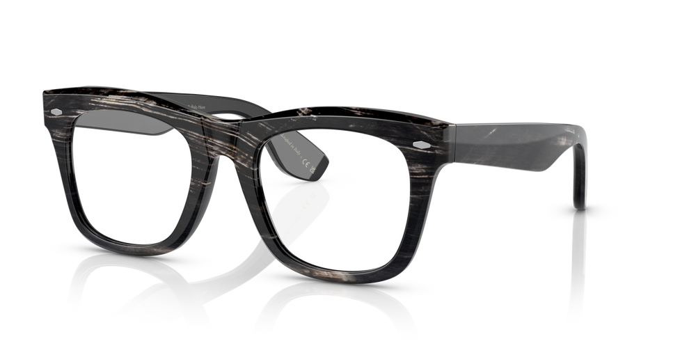 Oliver Peoples Mr. Brunello Horn with Black Horn frame and Clear lenses - image 1