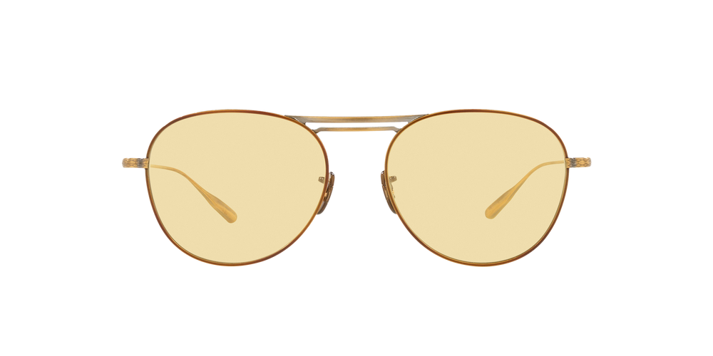 Sie Oliver Peoples Cade-J mit Antikgold Gestell und Gelb Gläsern - Bild 2