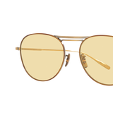 Oliver Peoples Cade-J with Antique Gold frame and Yellow lenses - Variant