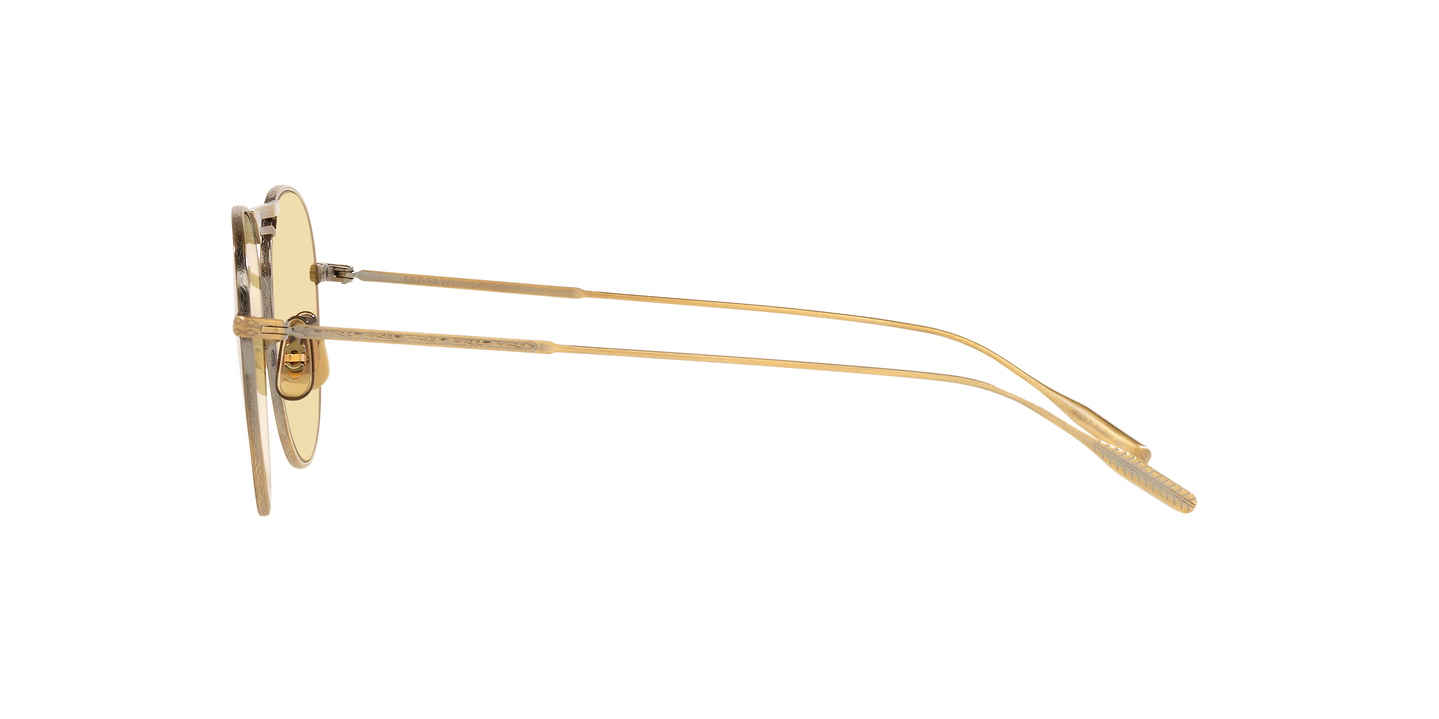 Oliver Peoples Cade-J with Antique Gold frame and Yellow Wash