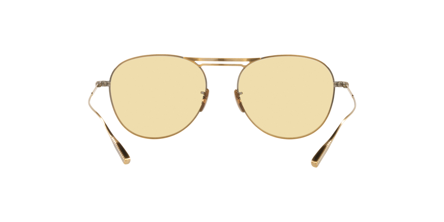 Oliver Peoples Cade-J con montatura Oro Antico e lenti  Giallo - Immagine Naselli