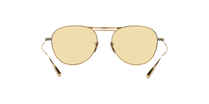 Oliver Peoples Cade-J avec une monture Or patiné et des verres Jaune - image 4