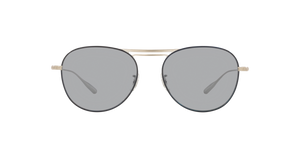 Oliver Peoples Cade-J con montura Cromo satinado / Azul marino y lentes Gris - imagen 2