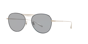 Oliver Peoples Cade-J con montura Cromo satinado / Azul marino y lentes Gris - imagen 1