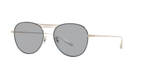 Sie Oliver Peoples Cade-J mit Chrom gebürstet/Marineblau Gestell und Grau Gläsern - Bild 1