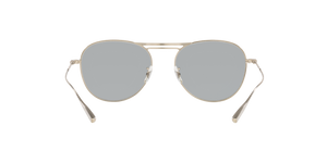 Sie Oliver Peoples Cade-J mit Chrom gebürstet/Marineblau Gestell und Grau Gläsern - Bild 4
