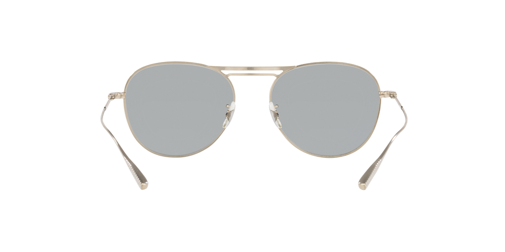 Oliver Peoples Cade-J with Brushed Chrome/Navy frame and Grey lenses - Image 4