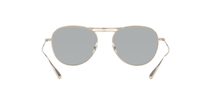 Oliver Peoples Cade-J con montura Cromo satinado / Azul marino y lentes Gris - imagen 4