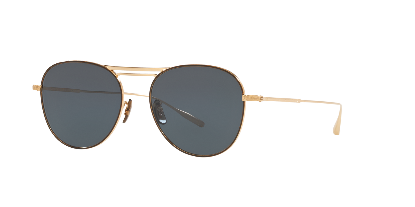Oliver Peoples Cade-J con montatura Oro/Nero e lenti  Blu - Immagine Materiale