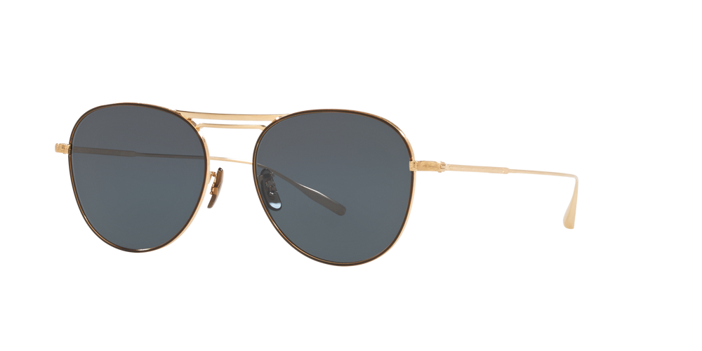 Oliver Peoples Cade-J with Gold/Black frame and Blue lenses - image 4