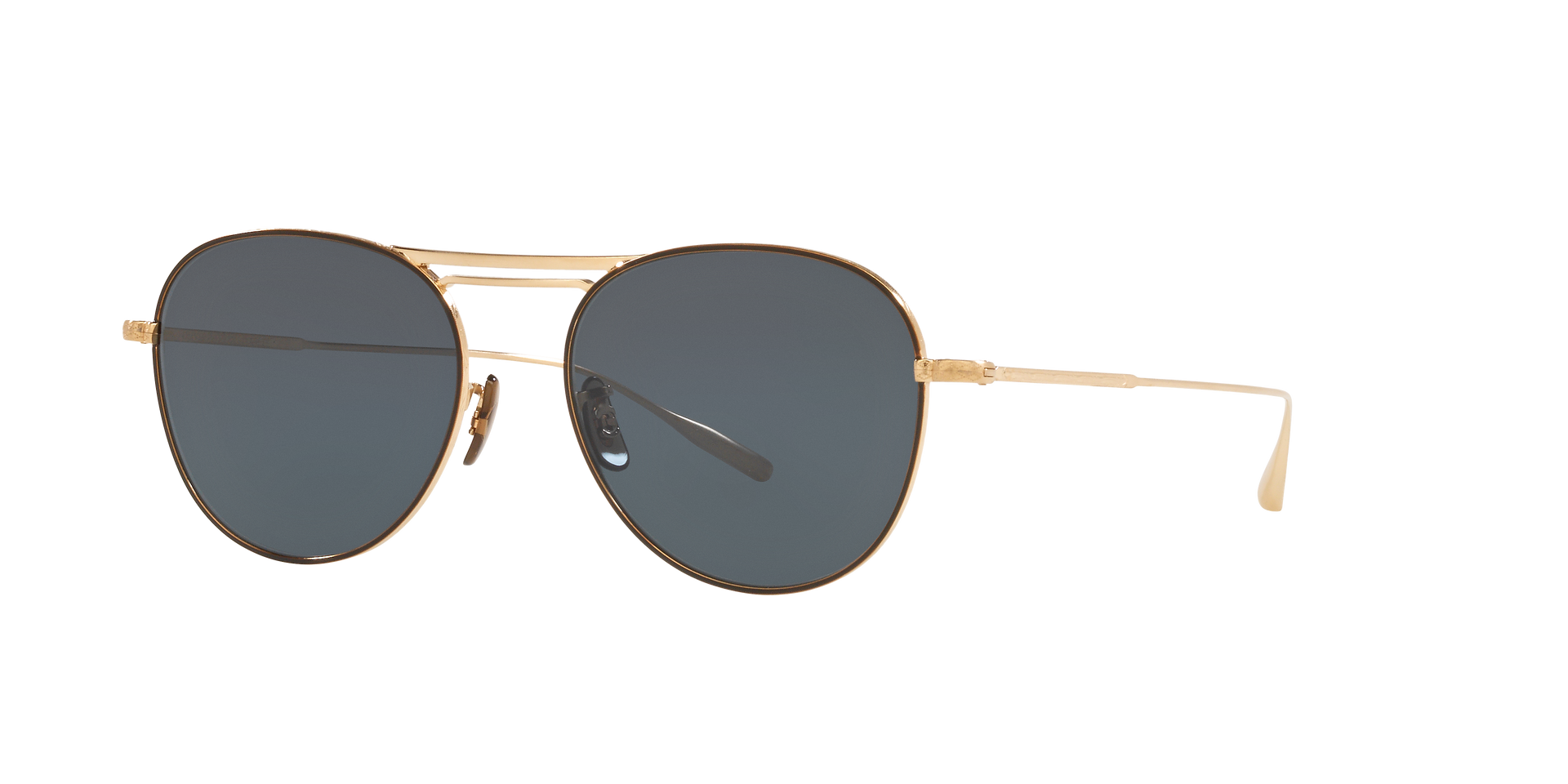Oliver Peoples Cade-J with Gold/Black frame and Blue lenses