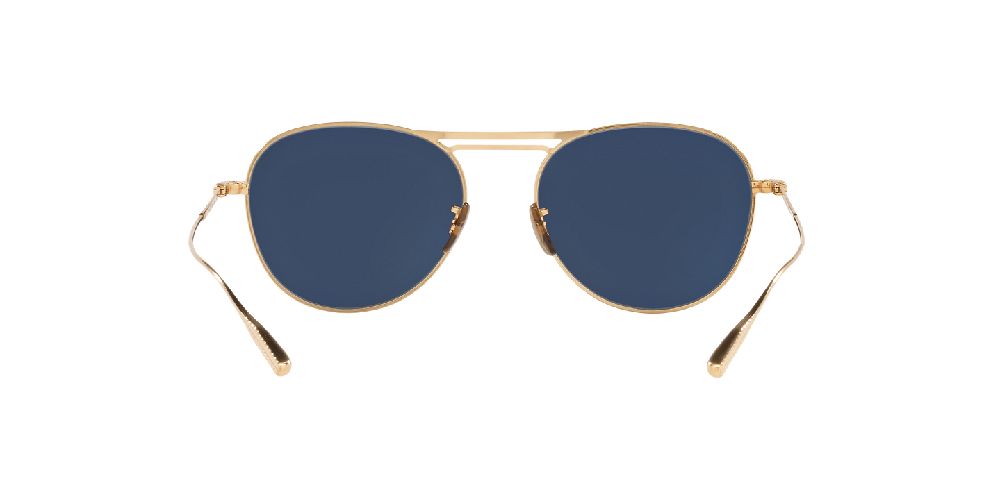 小物 OLIVER PEOPLES Aldea Oliver Peoples Cade-J with Gold/Black frame and Blue lenses