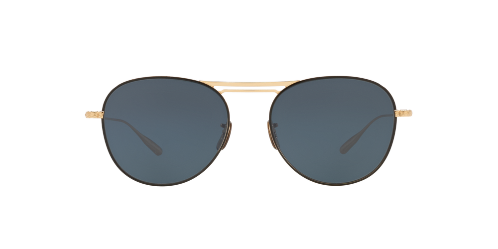 Oliver Peoples Cade-J with Brushed Gold/Brown frame and Blue lenses - image 2