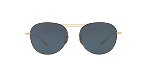 Oliver Peoples Cade-J with Brushed Gold/Brown frame and Blue lenses - image 2