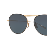 Oliver Peoples Cade-J with Brushed Gold/Brown frame and Blue lenses - Variant