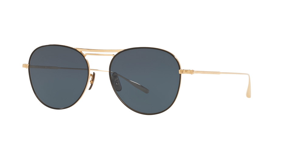 Oliver Peoples Cade-J with Brushed Gold/Brown frame and Blue lenses - image 2