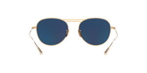 Oliver Peoples Cade-J con montatura Oro spazzolato/Marrone e lenti  Blu - immagine 4
