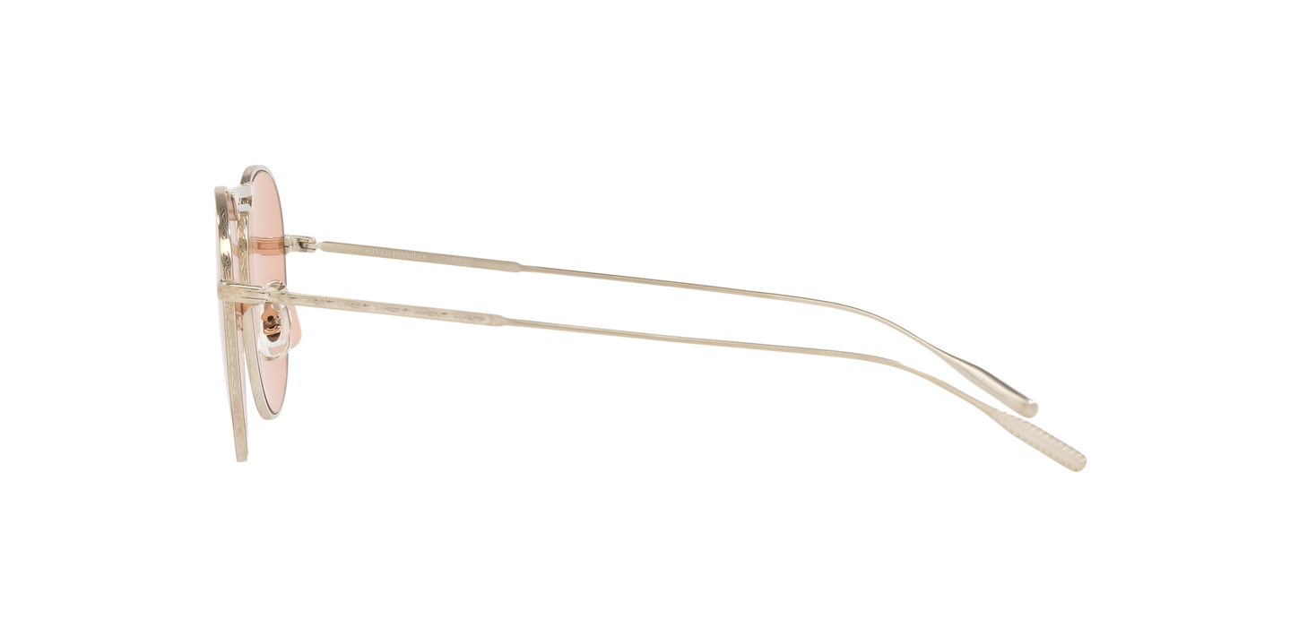 Oliver Peoples Cade-J with Silver frame and Pink lenses - Image Temple