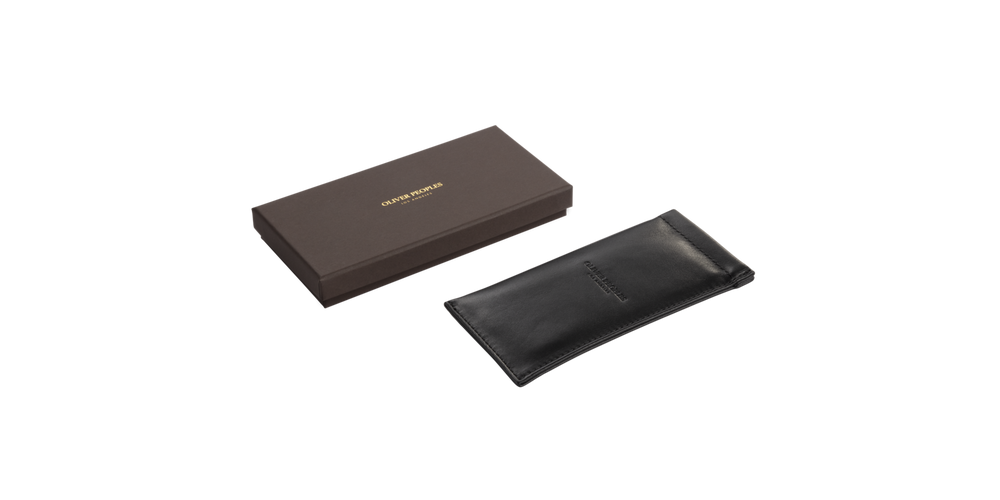 Visiter Oliver Peoples Genuine Leather Clip Case - image 2