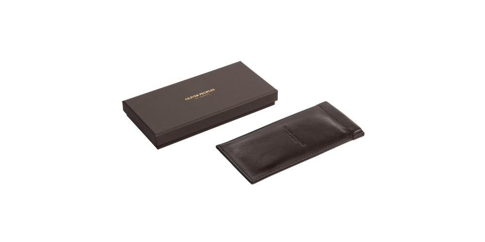 Visit Oliver Peoples Genuine Leather Clip Case - Image 1