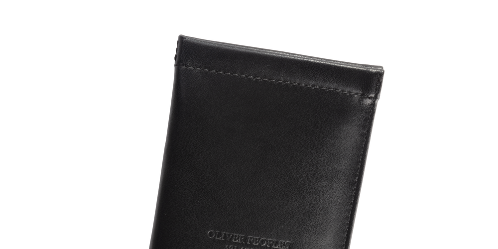 Oliver Peoples Genuine Leather Case con montura Negro y lentes unknown lenses - El 3