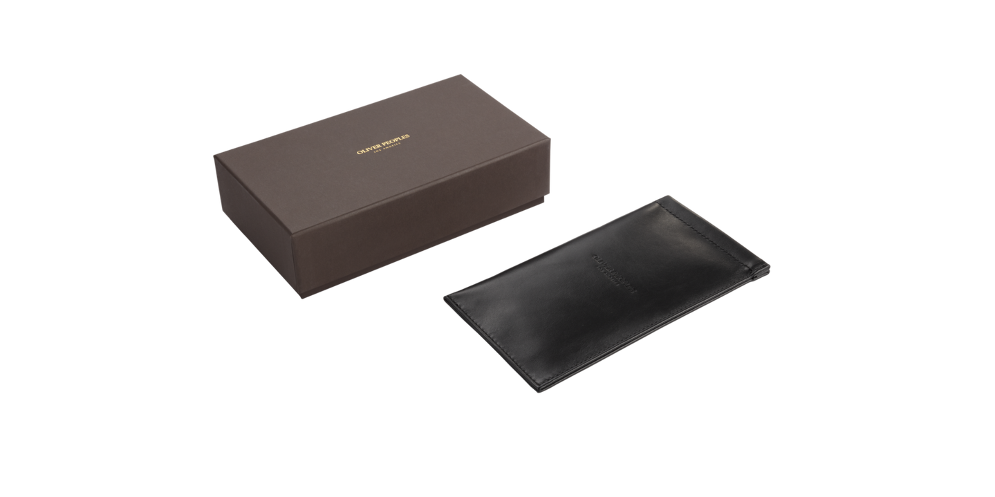 Oliver Peoples Genuine Leather Case with Black frame and unknown lenses lenses - Image Material