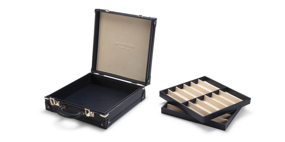 Visit Oliver Peoples Genuine Leather Twenty-four Frame Trunk - image 2