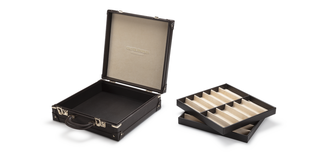 Sie Oliver Peoples Genuine Leather Twenty-four Frame Trunk - Das Bild 2