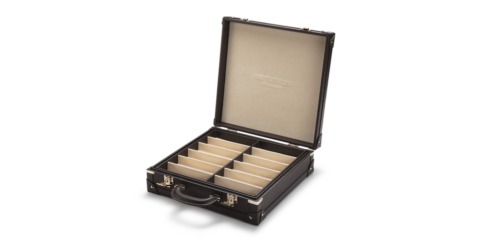 Visit Oliver Peoples Genuine Leather Twenty-four Frame Trunk - Image 1