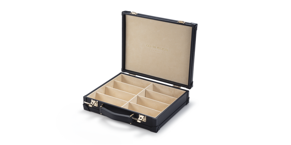 Visiter Oliver Peoples Genuine Leather Eight Frame Trunk - image 1