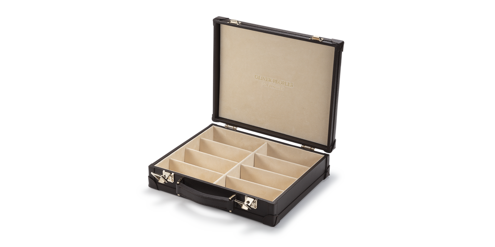 Visiter Oliver Peoples Genuine Leather Eight Frame Trunk - image 2