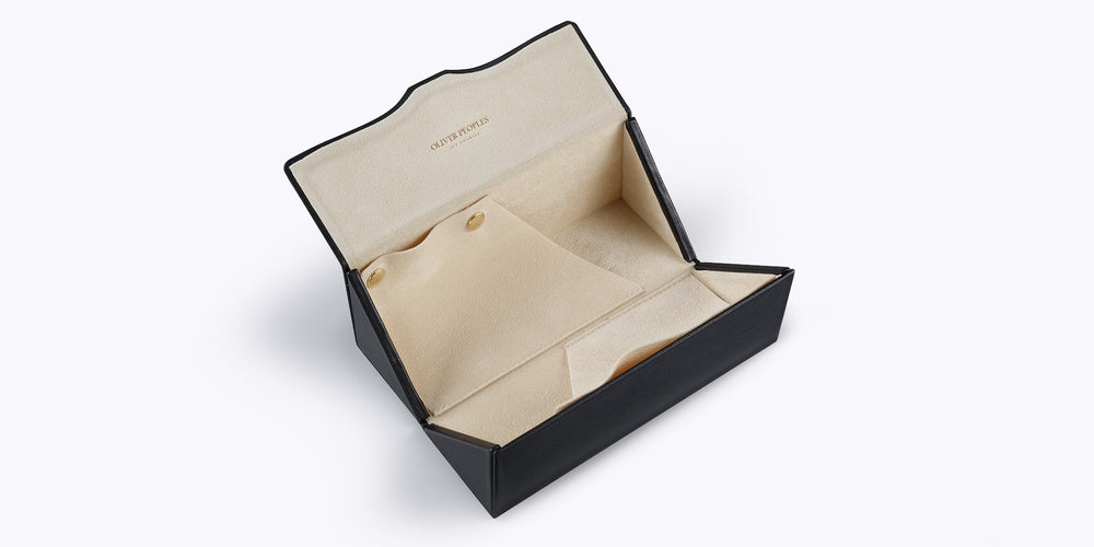 Visit Oliver Peoples Genuine Leather Two Frame Case - image 2